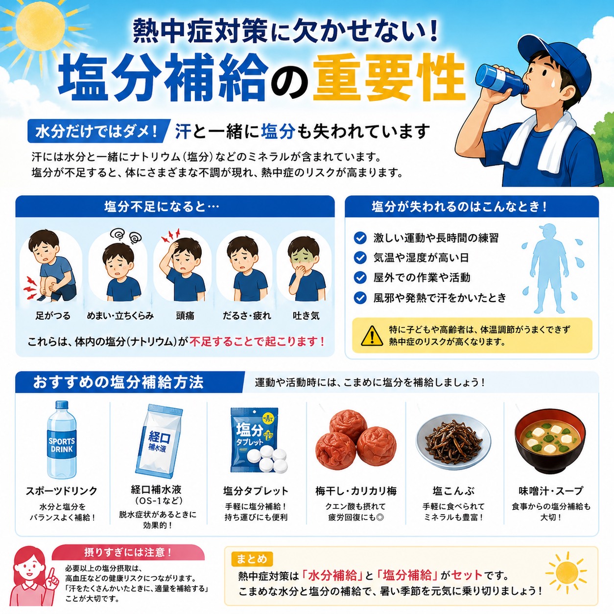 熱中 症 塩分