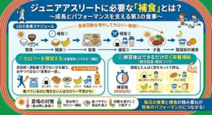 ジュニアアスリートに必要な「補食」とは？